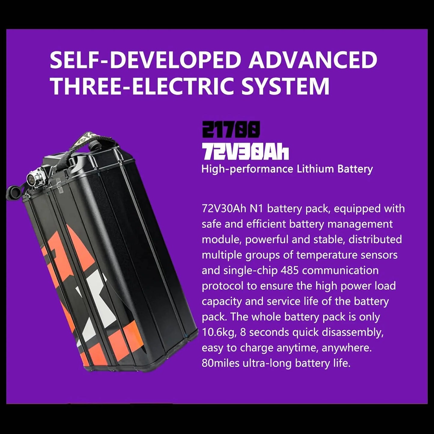 Freego N1 Electric Motorcycle Bike for Adults 8000W Mid-Mounted Motor 72V/30AH Battery Top Speed 50MPH Ebike Dual LED Headlight