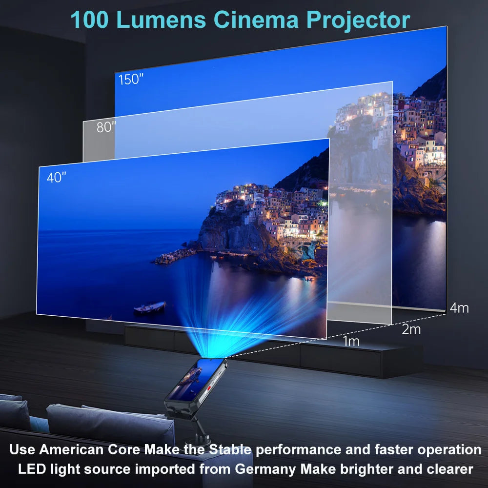 Unihertz Tank 3 Pro 8849 Rugged Smartphone android 5G with 100 Lumens Projector 32/36GB 512GB 23800mAh Waterproof 200MP phones