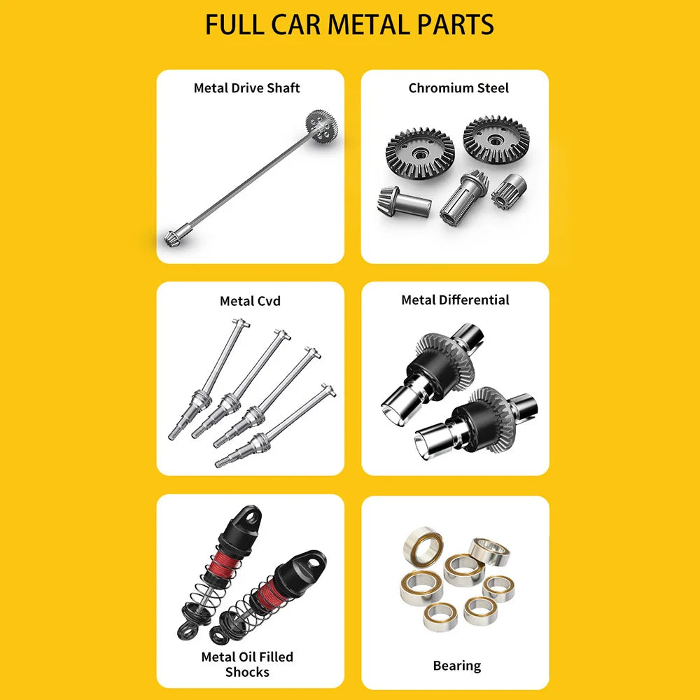 MJX Hyper Go 14207 1/14 RC Car Dual Car Shells 4WD Off-Road Racing Truck Brushless 2.4G Remote Control Car Toys As Gift