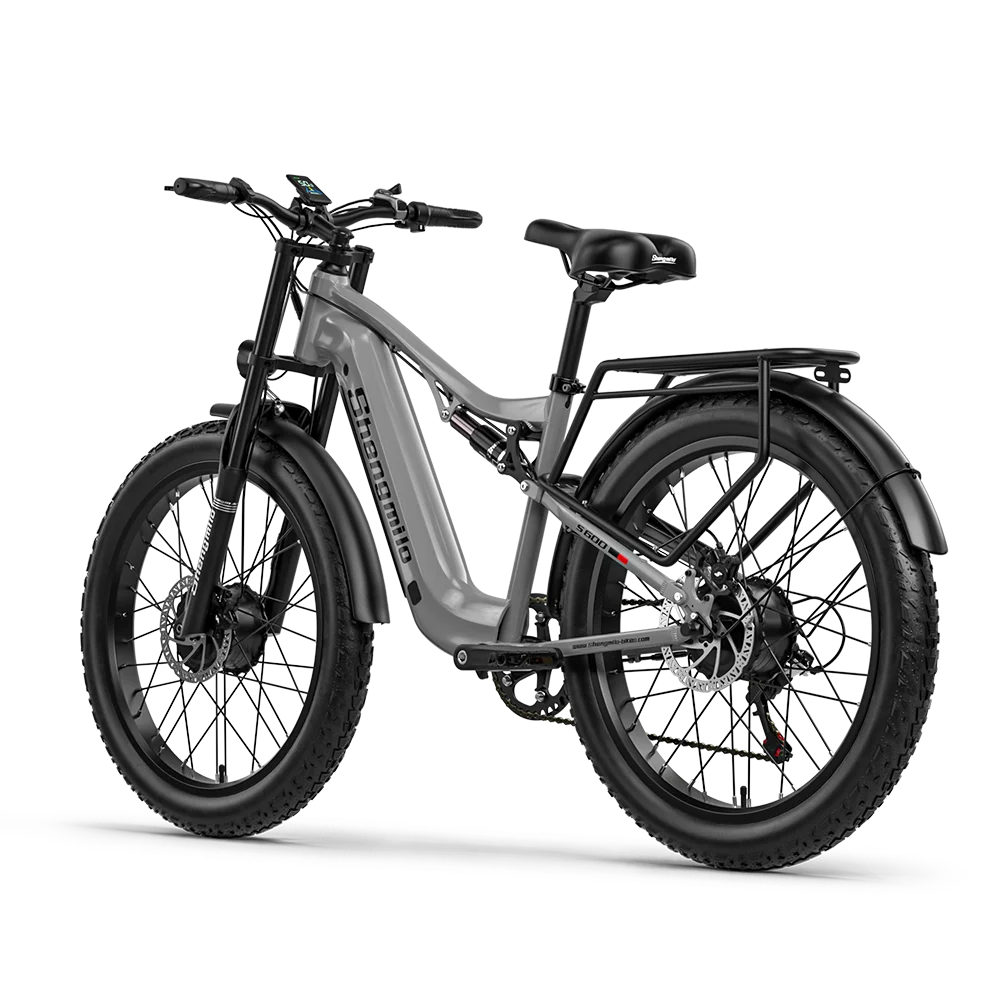 Shengmilo S600 Adult 2000W Electric Bicycle with Two Motor 48V17.5AH Battery 26 Inch Fat tire Ebike Men's Mountain Electric Bike