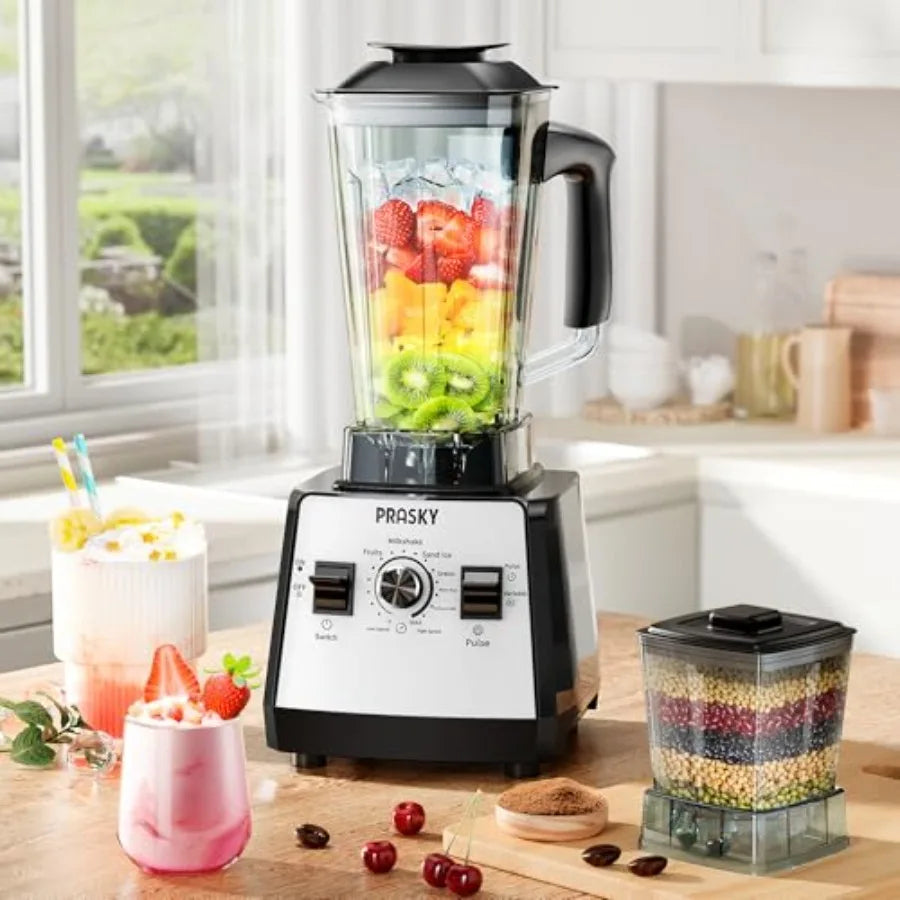 Countertop Blender 70oz Capacity 1000W Motor 6 Speeds 2 Container with 25oz To-go Cup Blender for Fruits Vegetables Ice Coffee