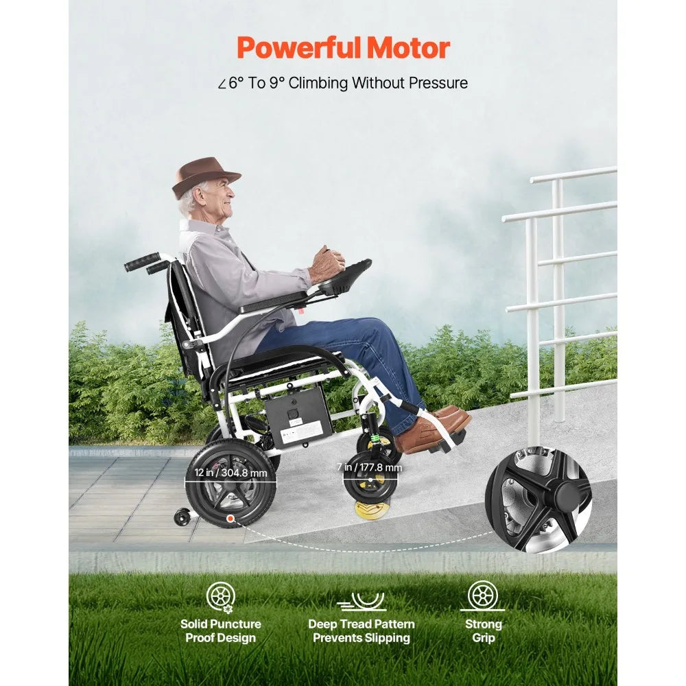 Ultra-Lightweight Foldable Electric Wheelchair Intelligent All Terrain