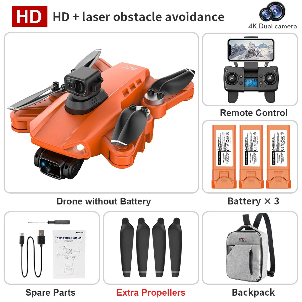 Drone L900 Pro Se / L900 Se Max 4K HD GPS Camera 5G Wifi FPV Brushless RC Helicopter 4K HD Dual Camera Drone Professional Toys