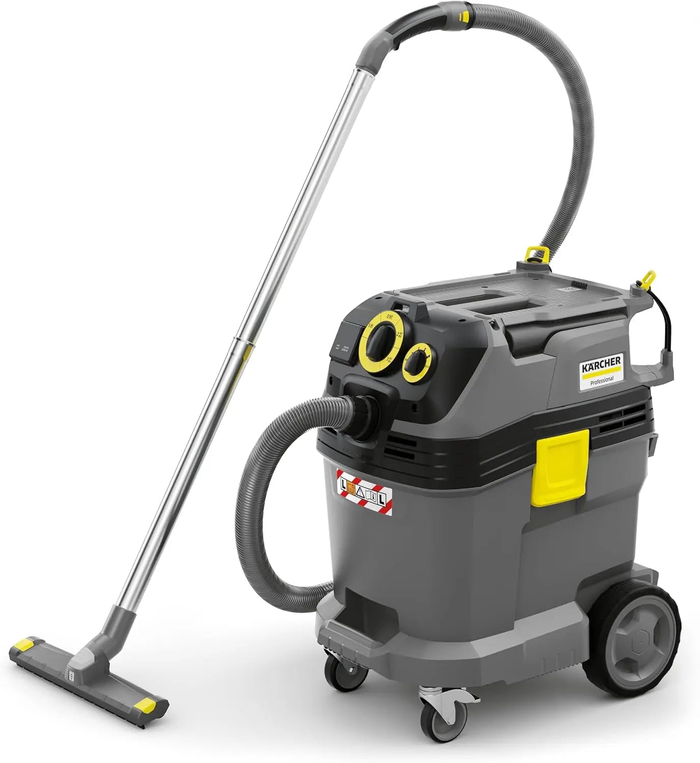 Kärcher NT 40/1 Tact Te L Wet Dry Vacuum Cleaner 1380W 40L Plastic Container with PES Flat Filter Floor Nozzle Dust Class L