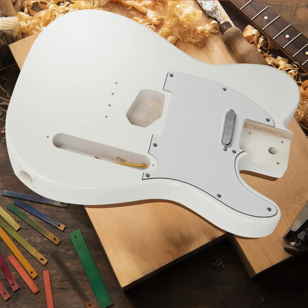 DIY 6 String TL Style Electric Guitar Kits with Mahogany Body for Beginner