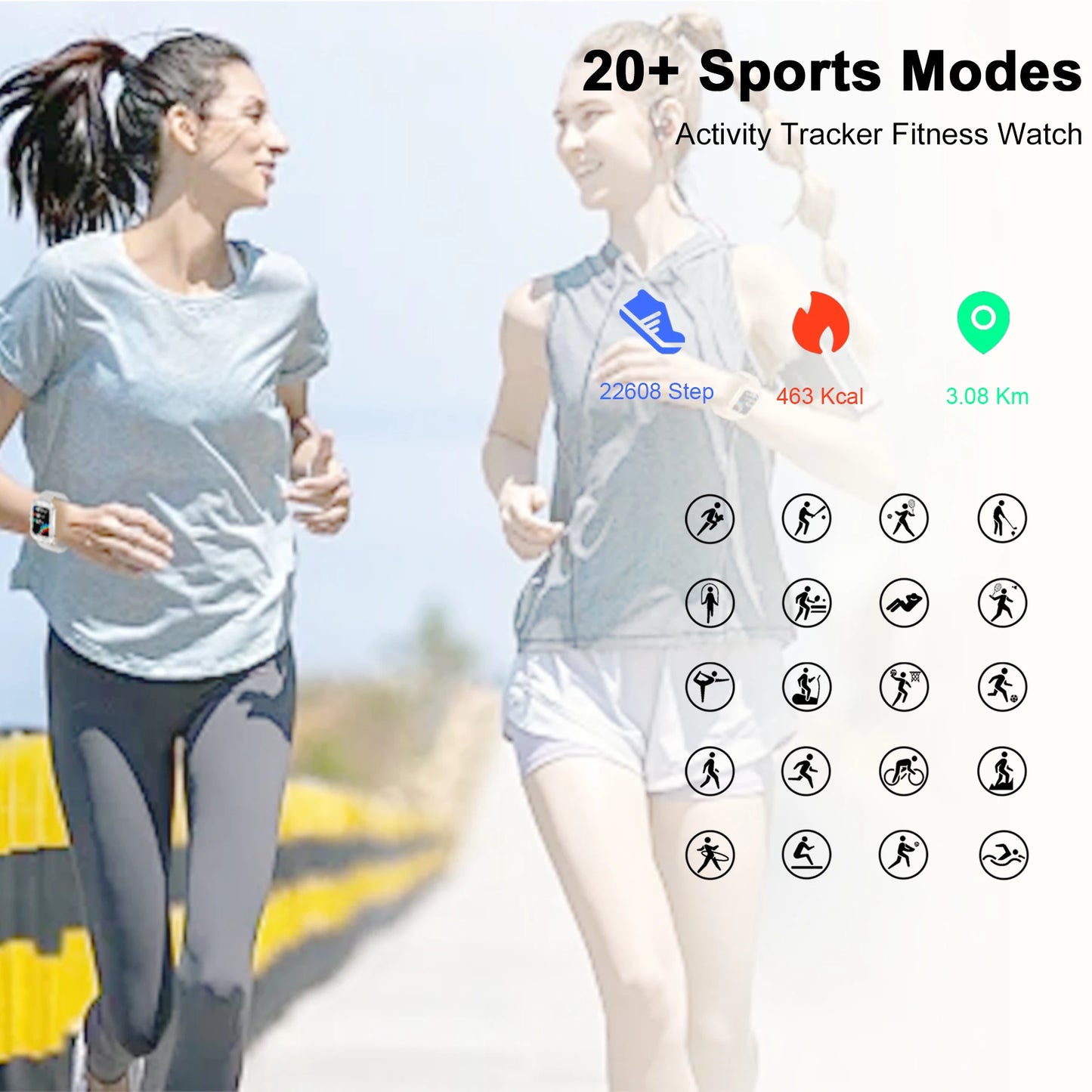 Smart Watch(Answer/Make Call),1.59"Touch Screen Smart Watch with Sports Modes/Voice Assistant/Music Player,Ideal Gift for Women