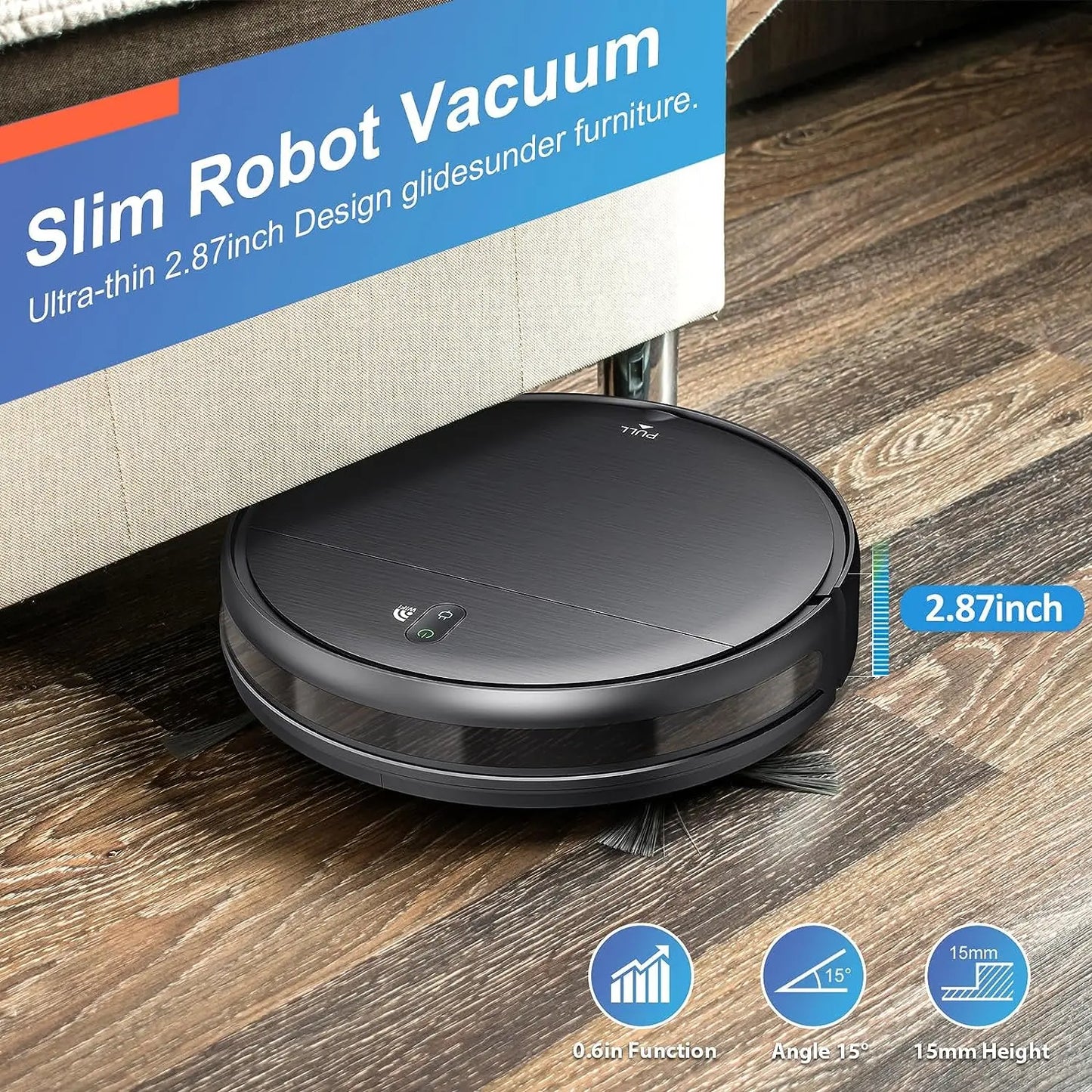 OMESER Robot Vacuum Cleaner 15kPa Power Auto Charging App Control Water Tank Wet Mopping Robot Vacuum Cleaner Electric Sweeper