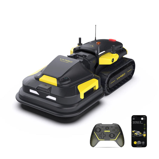YARBO Robot Lawn Mower with Modular Design for Large Yard, 1.2"-4.0" Cutting Height, 70% Slopes, AI Vision & RTK for Navigation