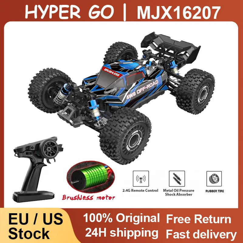 MJX Brushless Remote Control Car 16207 16208 3S Racing Vehicle RC Remote Control Toy High-Speed Car Off road Bigfoot Vehicle
