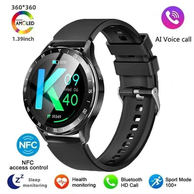 2024 New X10 New Men BlueTooth Headset watch two in one 360*360HD Full Touch Screen SmartWatch Heart Rate Testing Music Watch