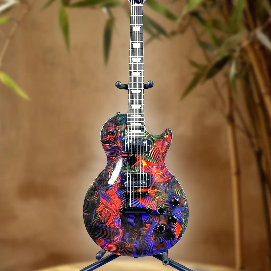 High quality electric guitar 6 strings 22 Frets rosewood fingerboard Solid Mahogany Body shipped from the United States