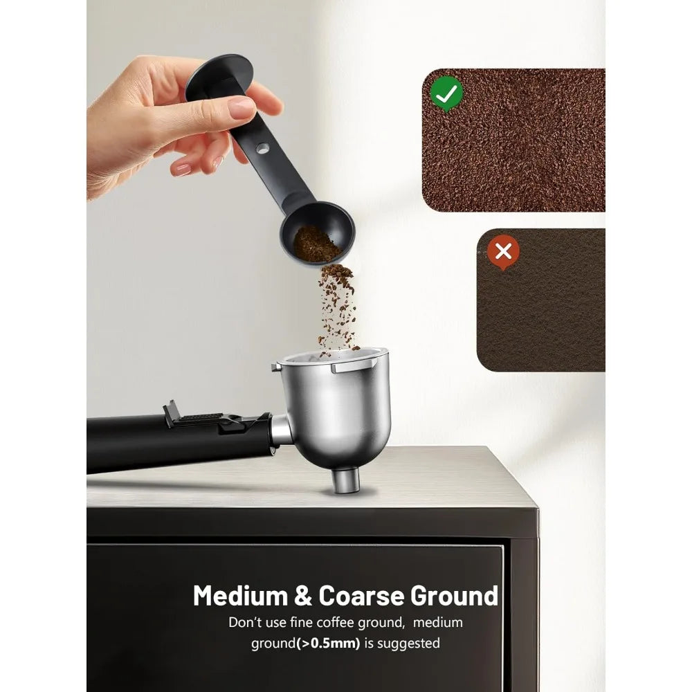 KEENSTAR 3.5Bar Espresso Machine with Milk Frother, 800W Compact Espresso and Cappuccino Machine with Preheating Function, 4 Cup