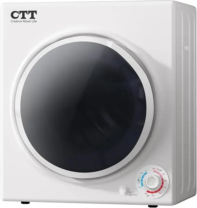 CTT Portable Clothes Dryers for Apartment 1500W, 3.5 cu.ft Compact Dryer for Laundry with 4 Drying Mode, 110V Dryer Machine with