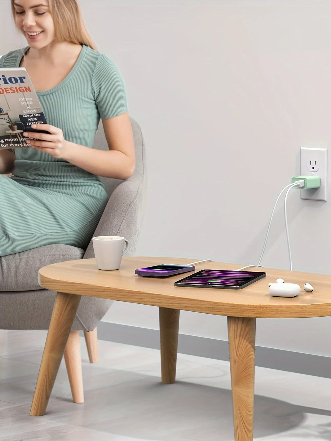 "Dual fast" 20W USB C fast Charger Block Dual Port Power Adapter with 6FT Cable Type C Fast Charging Set for iPhone 15 Series i