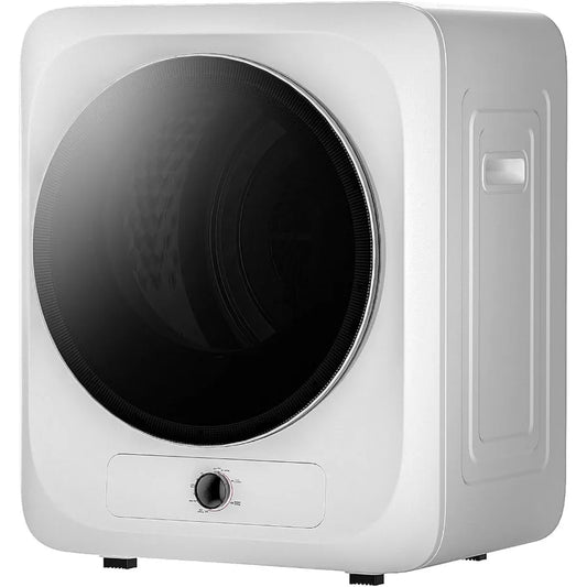 VCJ Portable Clothes Dryer for Apartment 10lbs Compact Electric Laundry Dryer with Stainless Steel Tub 1.5 cu.ft Suitable for A