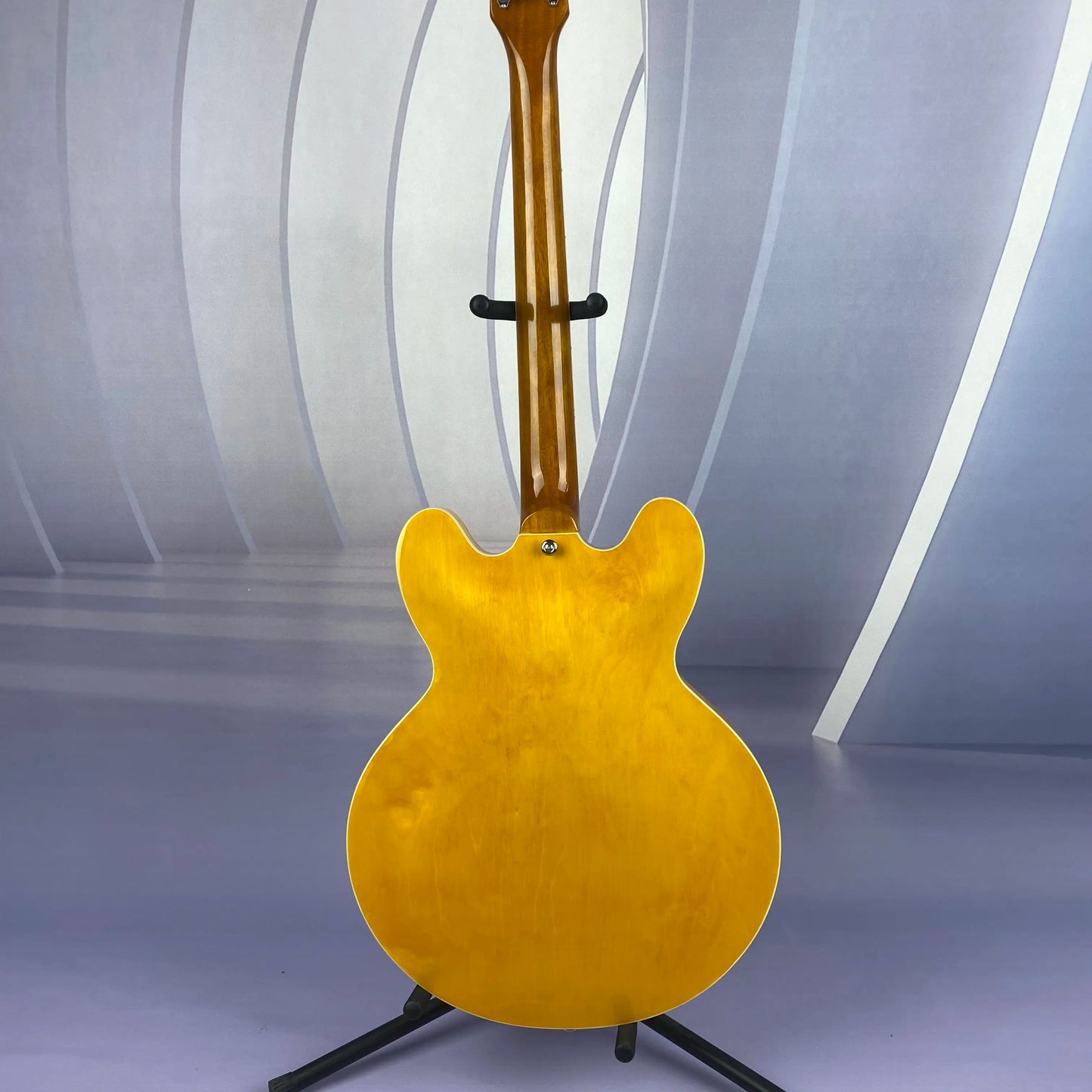 Shipped from the USA Semi-Hollow Body Yellow Electric Guitar Fixed Bridge