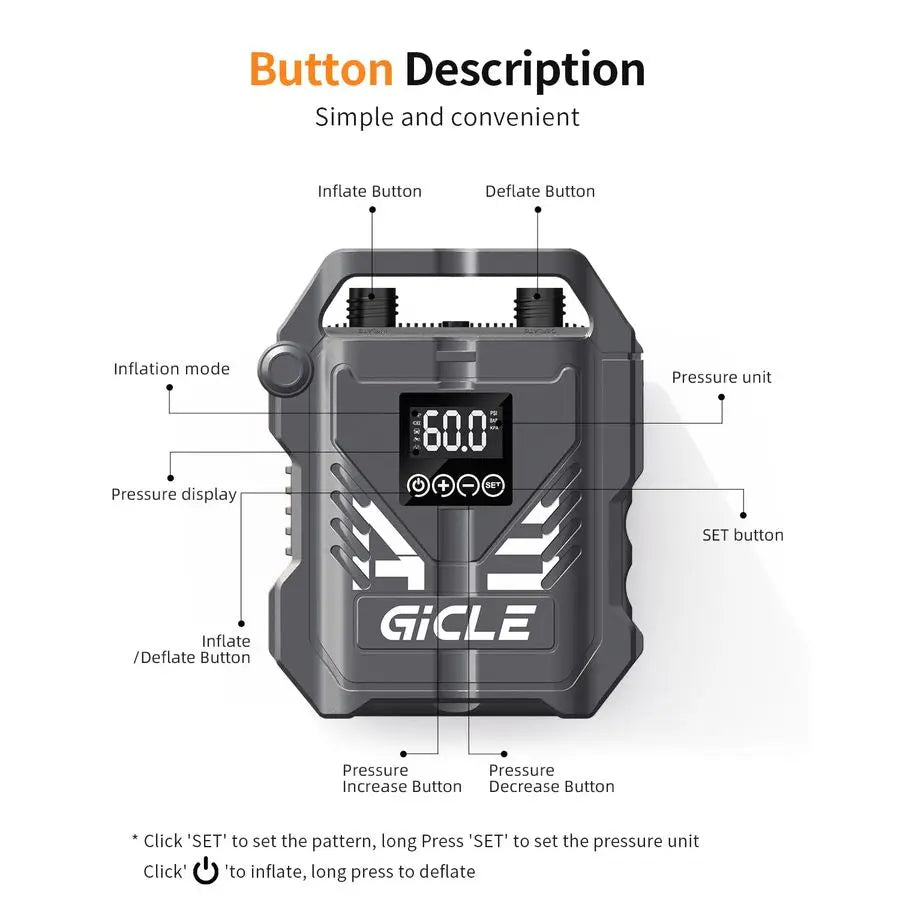 Paddle Board Pump Electric SUP Pump, Dual Stage Fast Inflation amp AutoOff with 12V DC Car Connector for Paddleboard, Tire, Boat