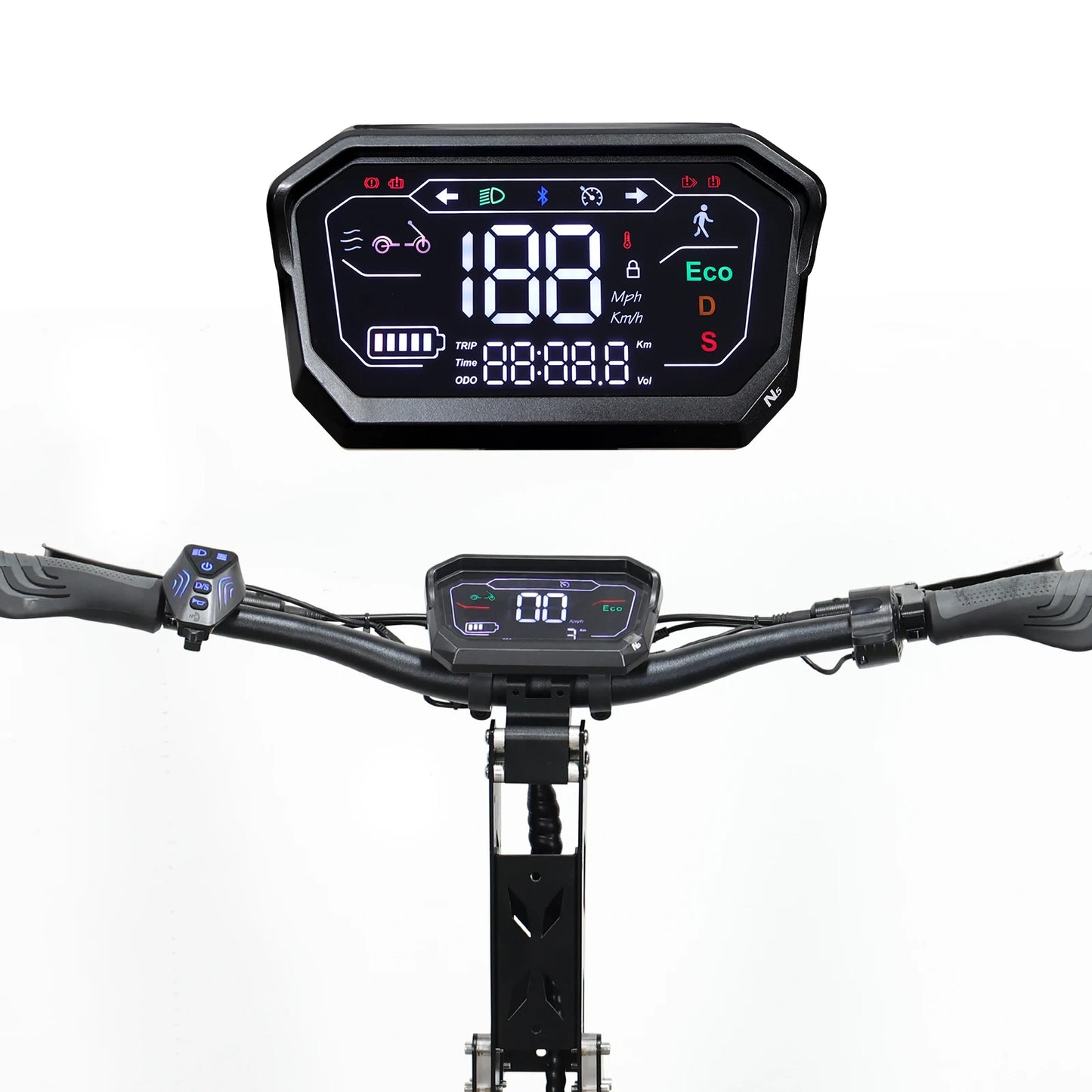 3 Wheels Electric Scooter for Adults 6000W Dual Motor 60V 27AH Battery 13 Inch Fat Tires Off Road E-Scooter Long Range