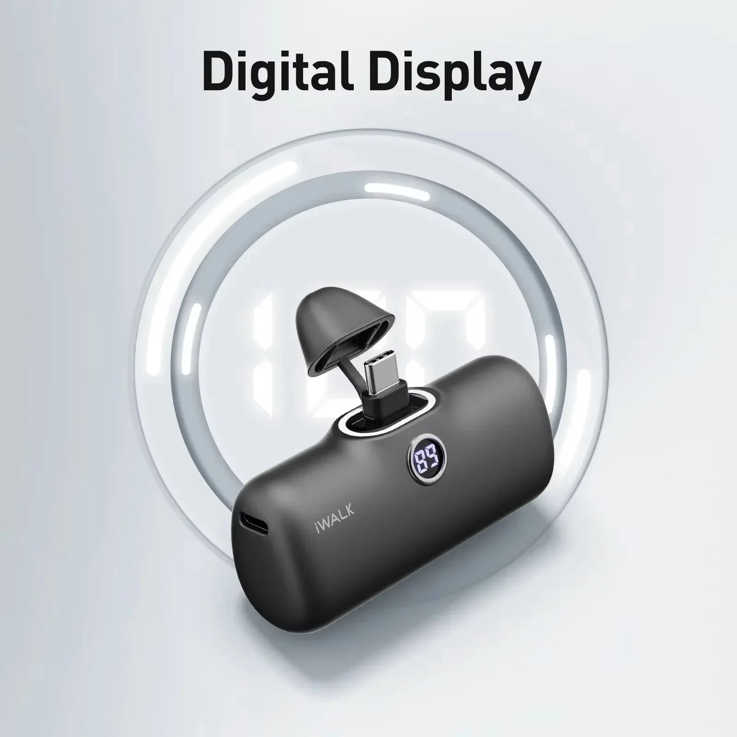 iWALK 5000mAh Mini Fast - charging Power Bank: LED Digital Display, Portable for On - the - go, Ultra - fast Power - up