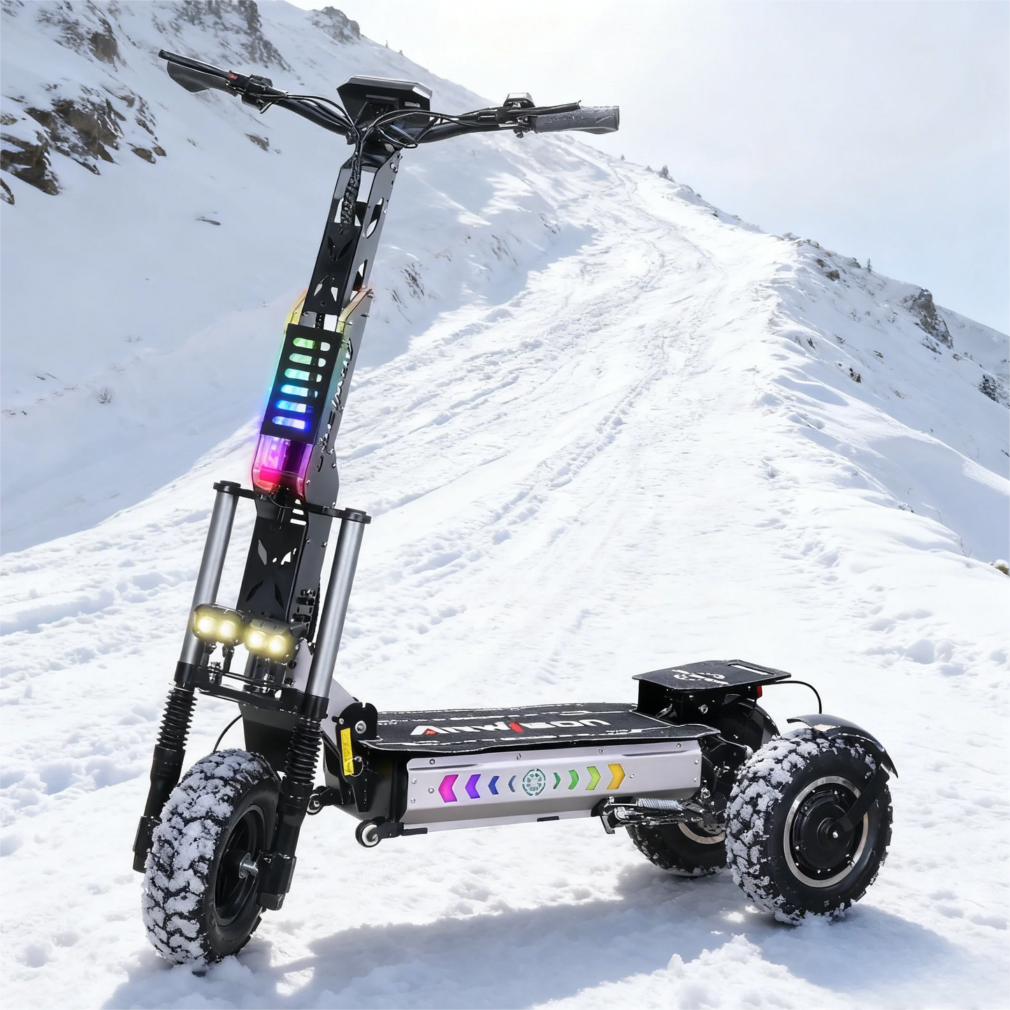 3 Wheels Electric Scooter for Adults 6000W Dual Motor 60V 27AH Battery 13 Inch Fat Tires Off Road E-Scooter Long Range