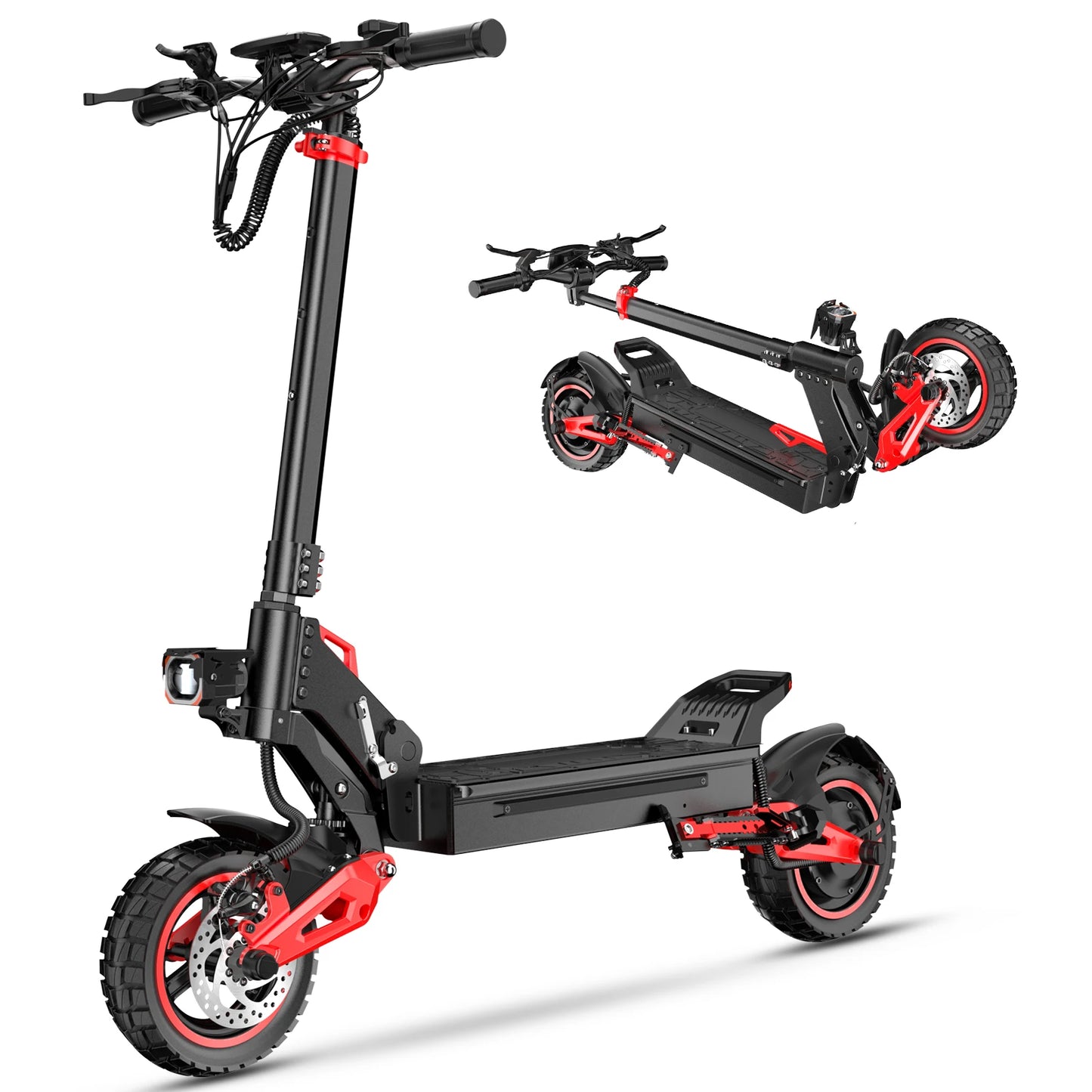 FREEBOY J15 MAX 1600W Motor E-Scooter 48V18AH Battery Dual Disc Brakes Electric Scooter 10-inch Off-road Tires City EScooters
