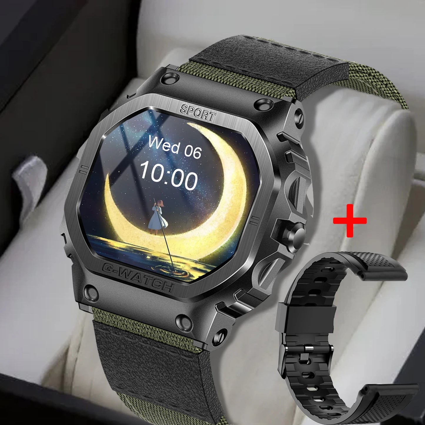 Unisex Smart Watch,1.57"Sports Smartwatch with Wireless Call/Flashlight,Fitness Watch,Ideal Gift for Fitness/Outdoor Enthusiasts