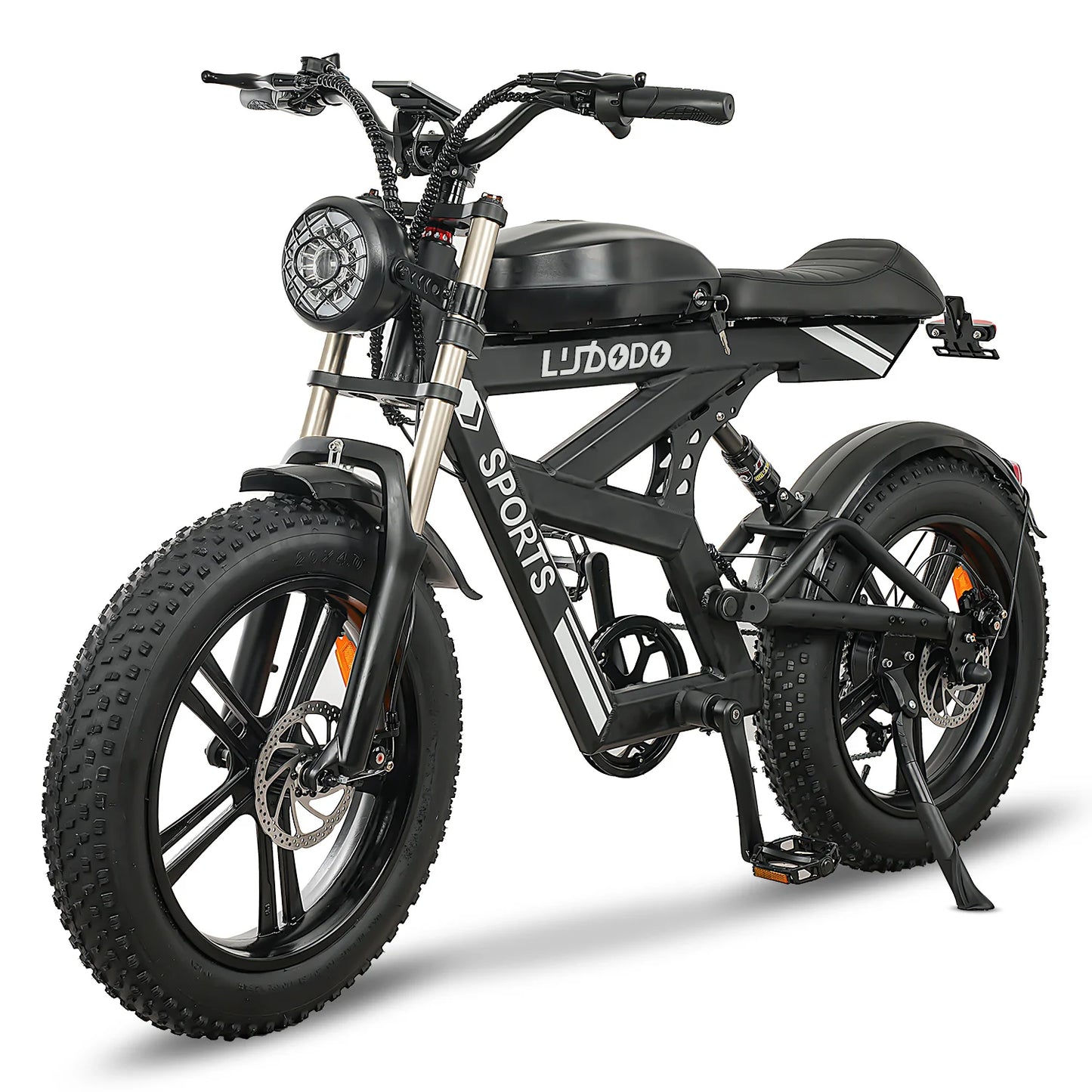 Electric Bicycle Motorcycle 1500W Peak 75Miles Snow Electric Bike 48V18AH Battery Shimano 7-Speed 20*4 Inch Fat Tire E-bike