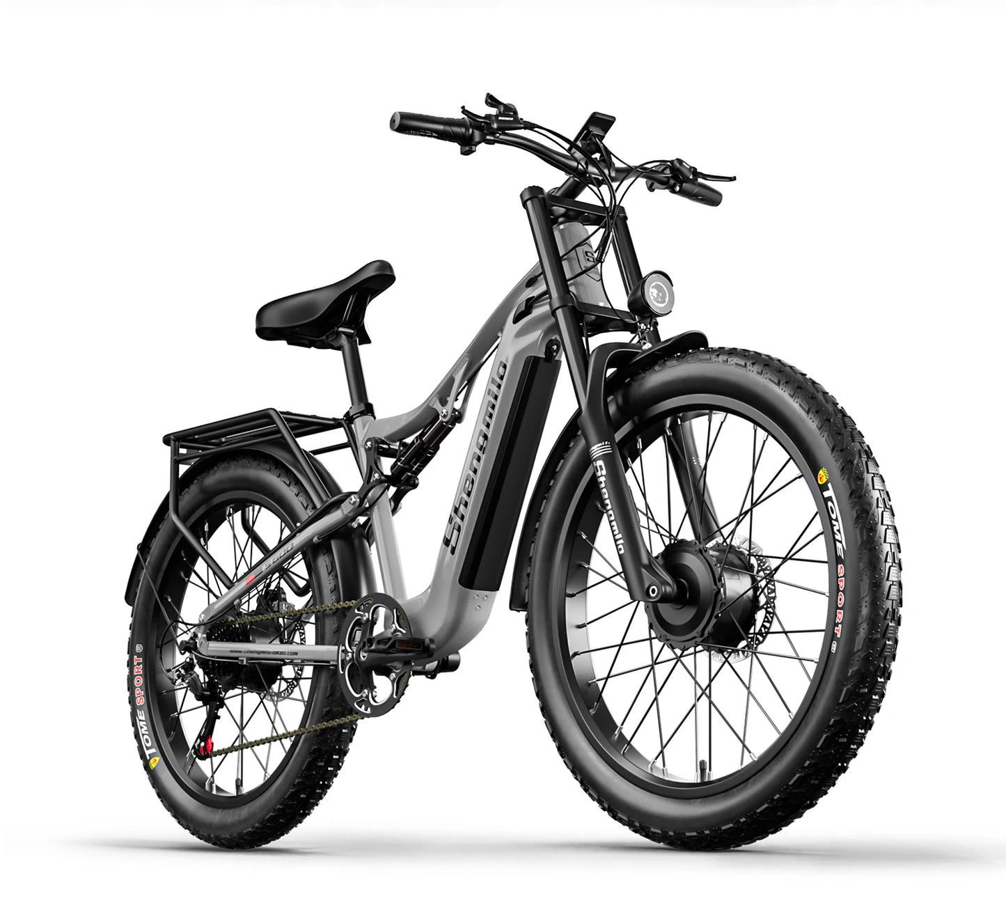 Shengmilo S600 Adult 1000W*2 E-bike Men's E-Mountain ebike with Two Motor, 48V840WH Battery,26" Fat Tire Electric Bike