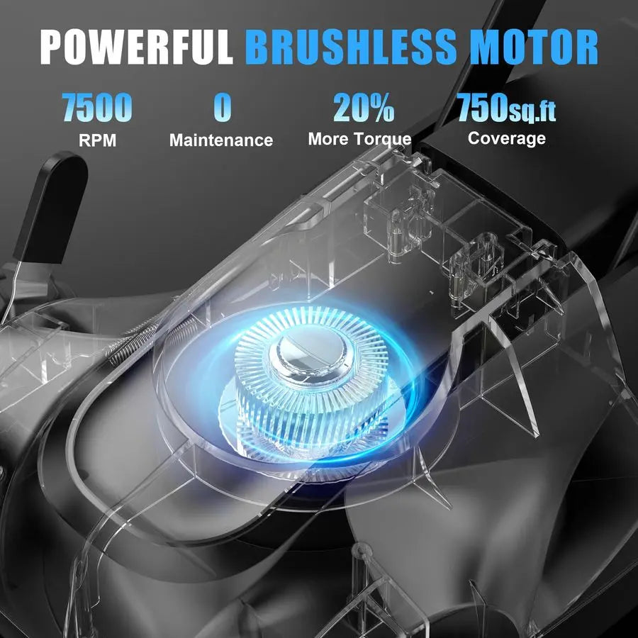 XMSJ 20V Cordless Lawn Mower With 3Position Height Adjustment