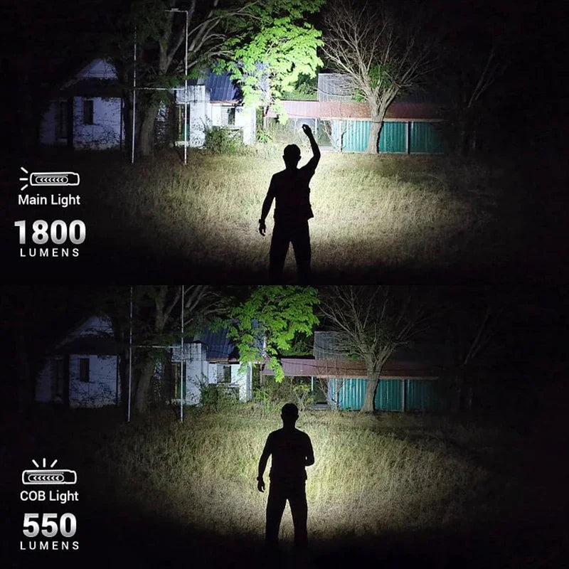 Sofirn IF24 PRO RGB Flashlight 18650 Rechargeable SFT40 1800lm Buck driver Flood Spot with Magnetic