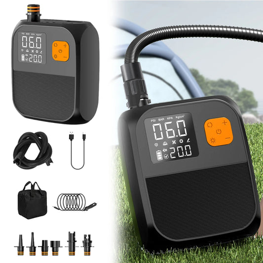 25PSI High Pressure Portable Air Compressor Stand Up Paddle SUP Pump Inflation Paddle Board Pump for Surfing Kite Mattress Tent