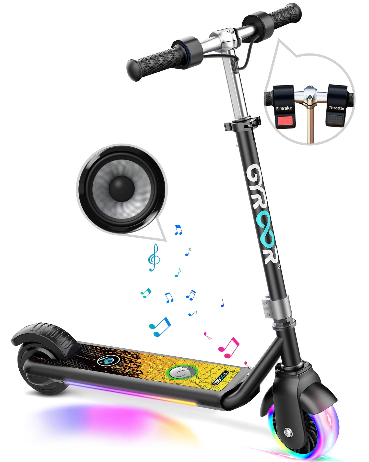 H30 Max Electric Scooter for Kids, LED Dispaly, 150W Powerful Motor, Dual Brake System, Adjustable Height and Speed.