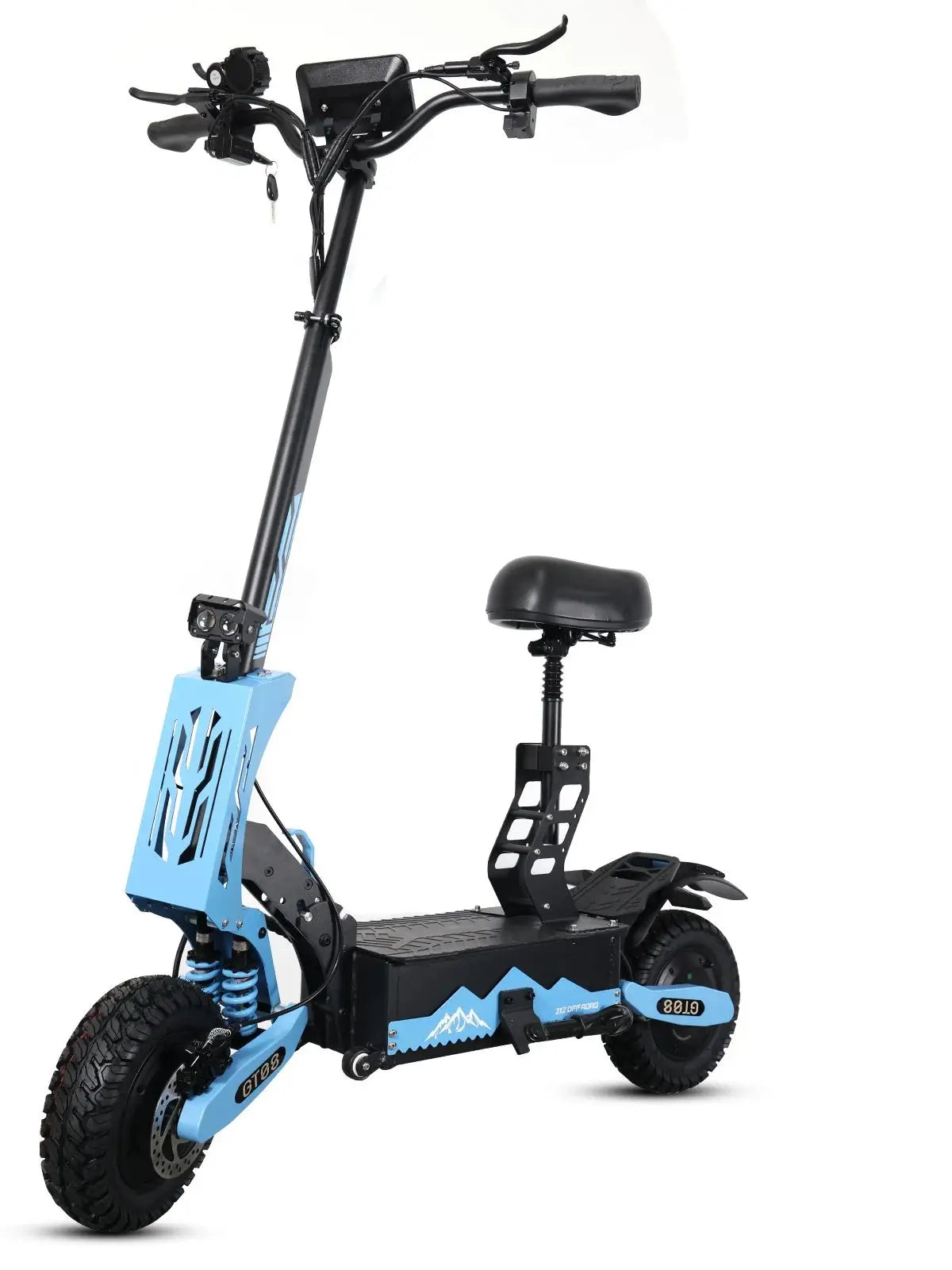 Arwibon 5600W Adult Electric Scooter Dual Motor Top Speed 46MPH,60V27AH, 11-inch Off-Road Tires Sport Folding eScooter with Seat