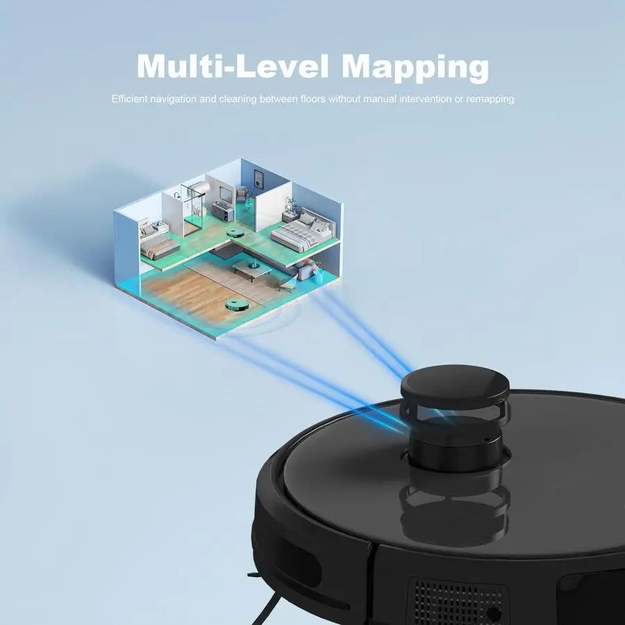 S3 PRO Robotic Vacuum Cleaner and mop, LiDAR Navigation, 150mins Runtimeamp4,000Pa Suction, Automatic Charging Robot Vacuum Clea