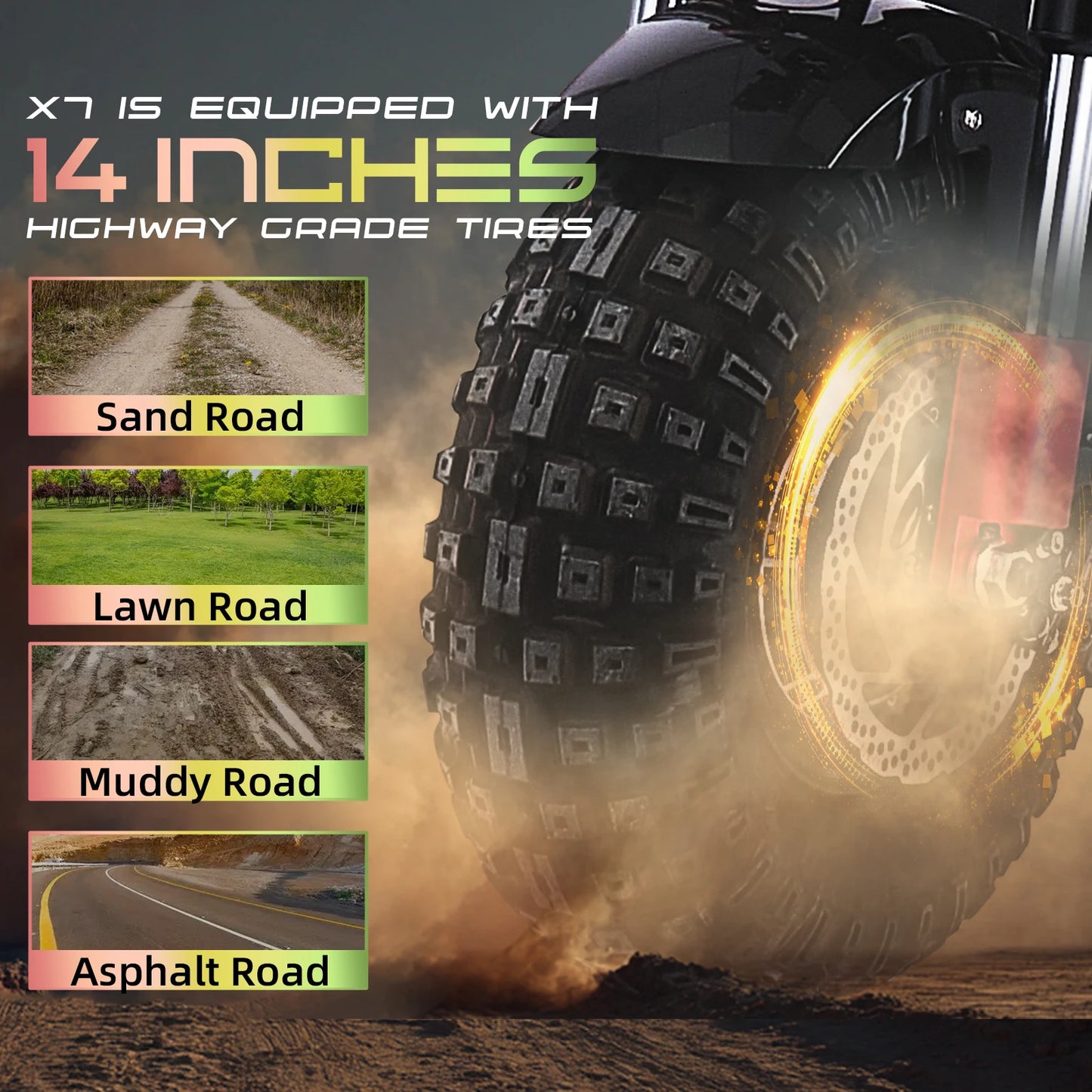 OBARTER X7 8000W Dual Motor Eelectric Scooter 60V40AH 56 Mph 62 Miles Range 14'' Tires E-Scooter UK Stock Electric Kick Scooter