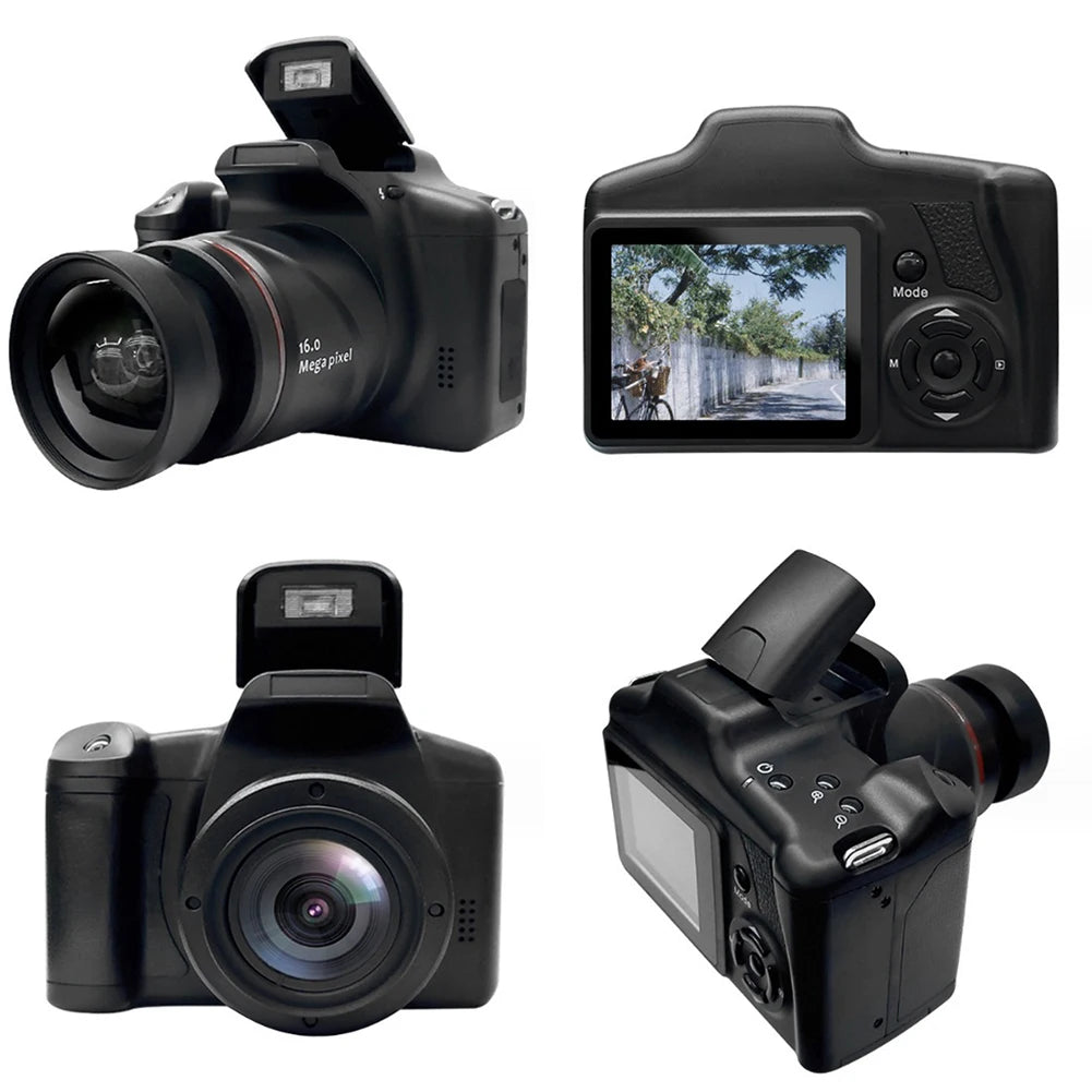 16MP Vlogging Camera with 2.4 Inch LCD Screen Camcorder 16X Digital Zoom Video Recorder for Photography