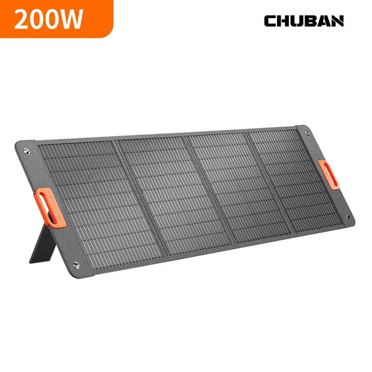 200W Foldable Solar Panel Portable for Outdoor Camping Power Generator Charging