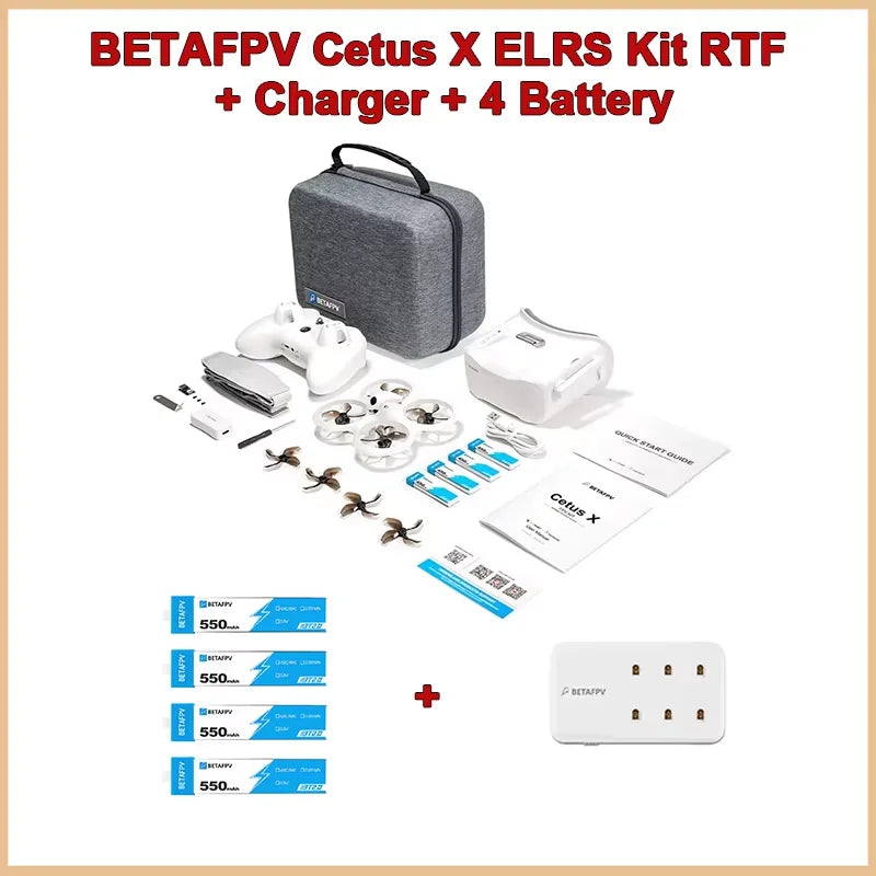 BETAFPV Cetus X Remote Racing Drone 3 Radio Transmitter VR03 FPV Goggles C04 RC Mini Drones Brushless FPV Quadcopter Helicopter