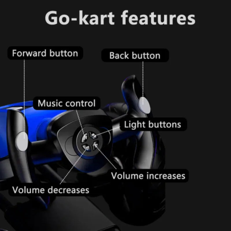 Kids 12V Electric Pedal Folder Go Kart Outdoor Ride On Toy Adjustable Seat 4 Non Slip EVA Wheels