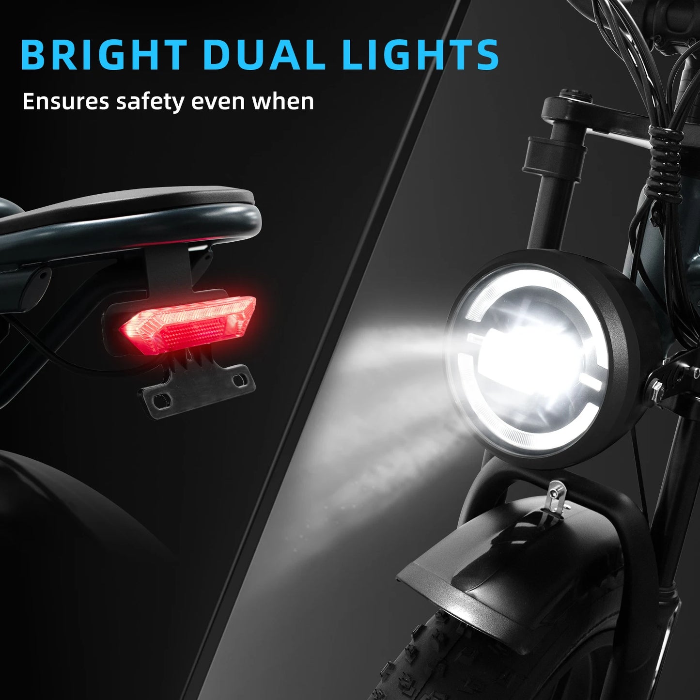 DEEPOWER QS7 Electric Bicycle 1500W Brushless Motor MTB Electric Bike 48V 60AH Lithium Battery Speed 50Km/h Adult Off Road Ebike