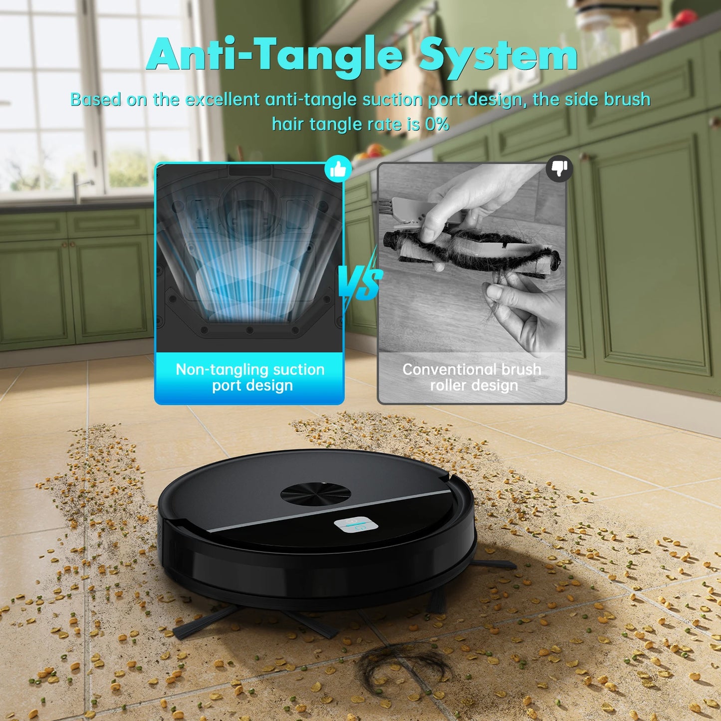 Omeser New Robot Vacuum Cleaner 5000Pa Automatic Charging Aspiration Drag Intelligent Home Appliance Sweeping Robot Planning