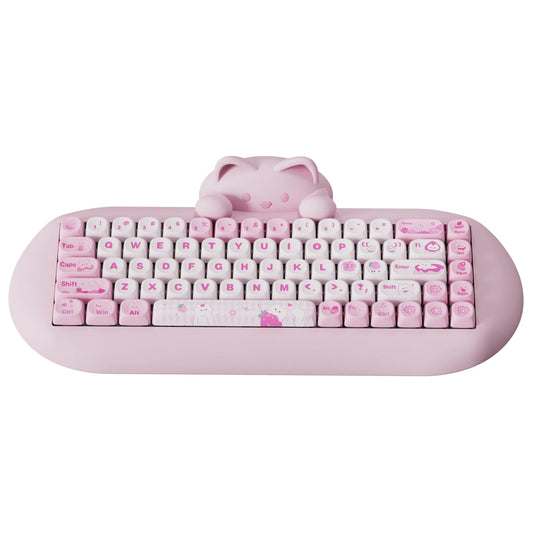 YUNZII C68 Wireless Gaming Keyboard Cat Themed RGB