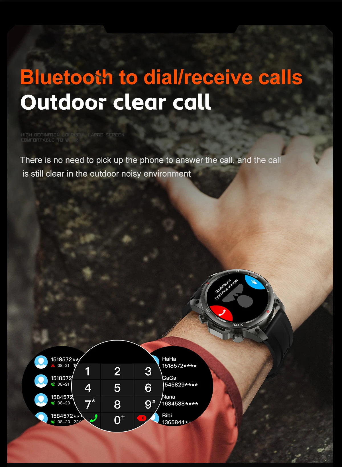 2024 New NFC Men's Smart Watch Bluetooth Call LED Sports Smart Watch Heart Rate Sleep Health Temperature Monitoring Smartwatches