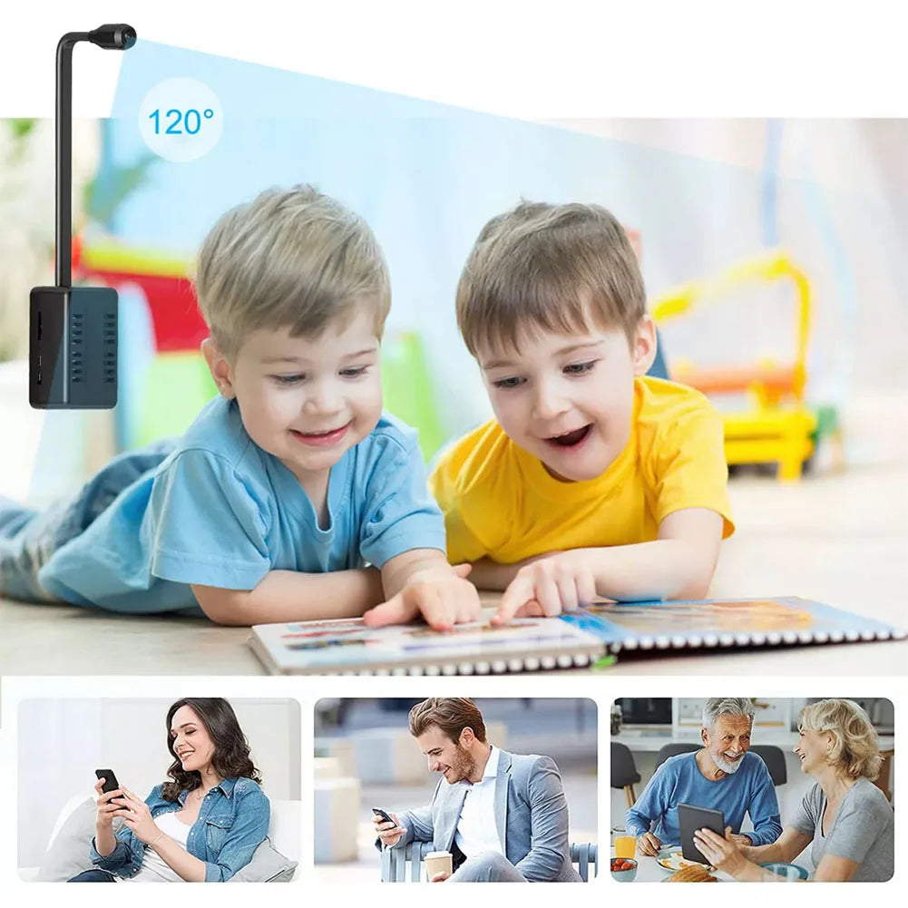 Mini WiFi Camera with Motion Detection Wireless Nanny Cam Surveillance Camera for Baby & Pet Monitor