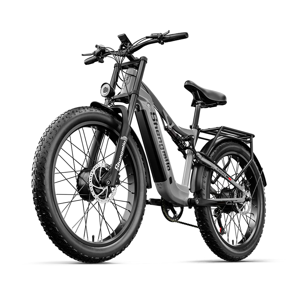 Shengmilo S600 Adult 2000W Electric Bicycle with Two Motor 48V17.5AH Battery 26 Inch Fat tire Ebike Men's Mountain Electric Bike