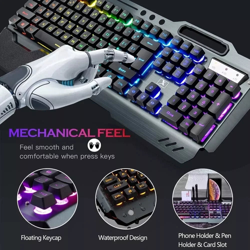 Ziyoulang Wireless Gaming Keyboard And Mouse Set With RGB Backlight