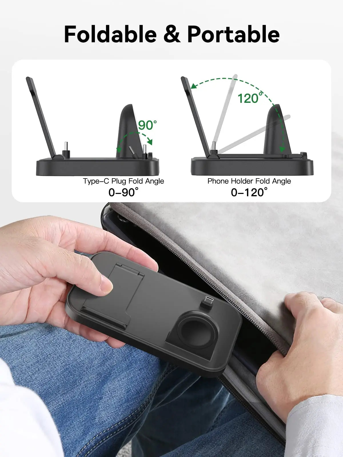 3 in 1 Charging Station for Samsung S25 S24 S23 Ultra S22 S20 S21 Wireless Charge Galaxy 5 4 3 Active 2 Watch