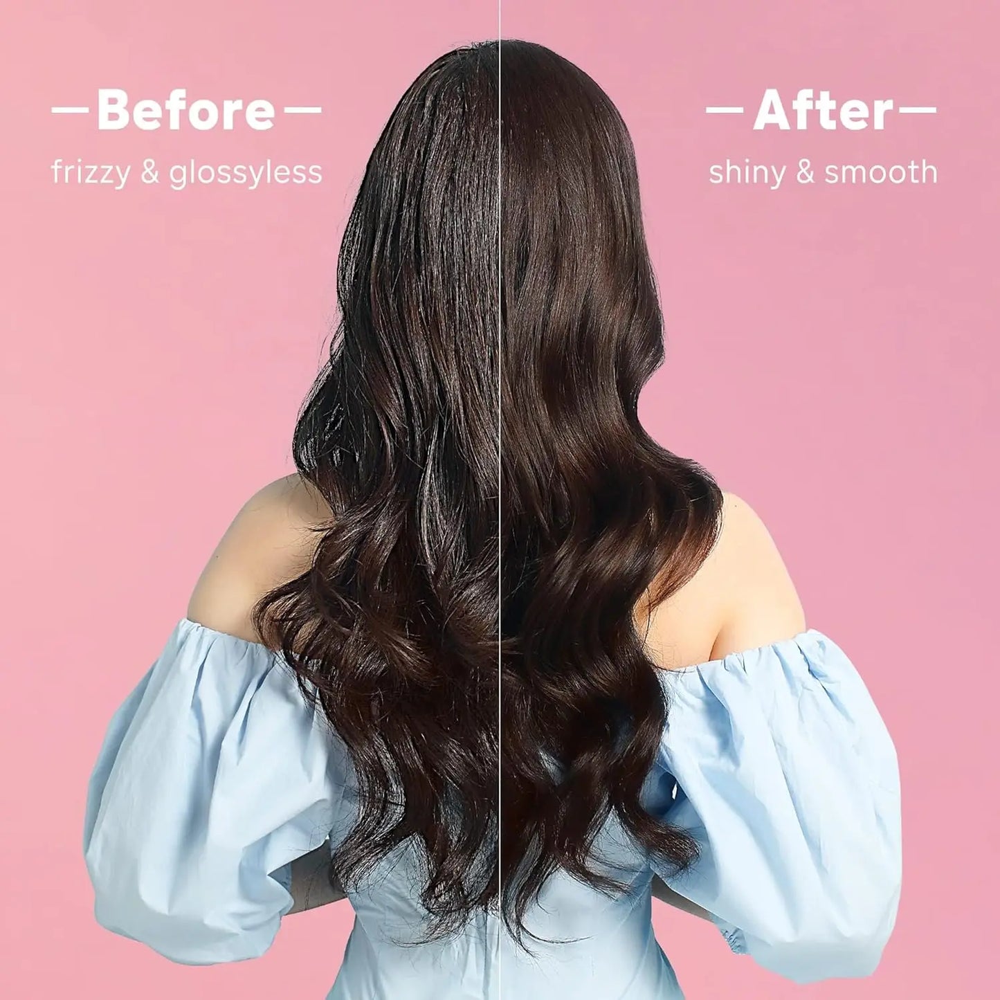 1.5 Inch Extra Large Curling Wand for Long Hair - Ceramic Tourmaline Barrel with 40000000 Negative Ions, 2 Clips