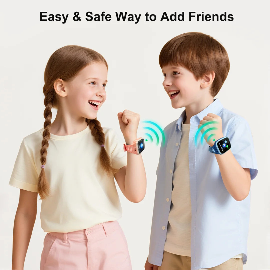 4G Smart Watch for Kids, Unlimited Talk, Text, Voice Chat, Video Call, GPS, Class Mode, Gift for Kids, Built-in SIM Card