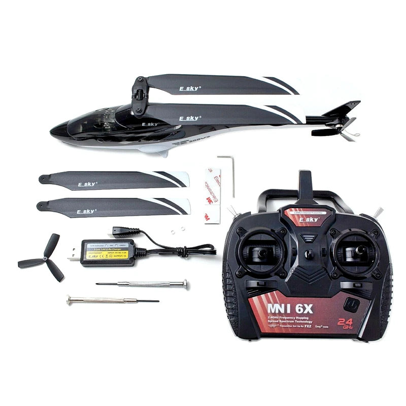 Esky 300 V2 Mini 6CH 2.4Ghz FXZ 6 DOF Axis Flybarless RC Helicopter RTF For Children Outdoor Remote Control Toys